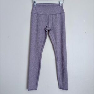 ALO Activewear Leggings Tights Base Layer Heather Lavender Sz S